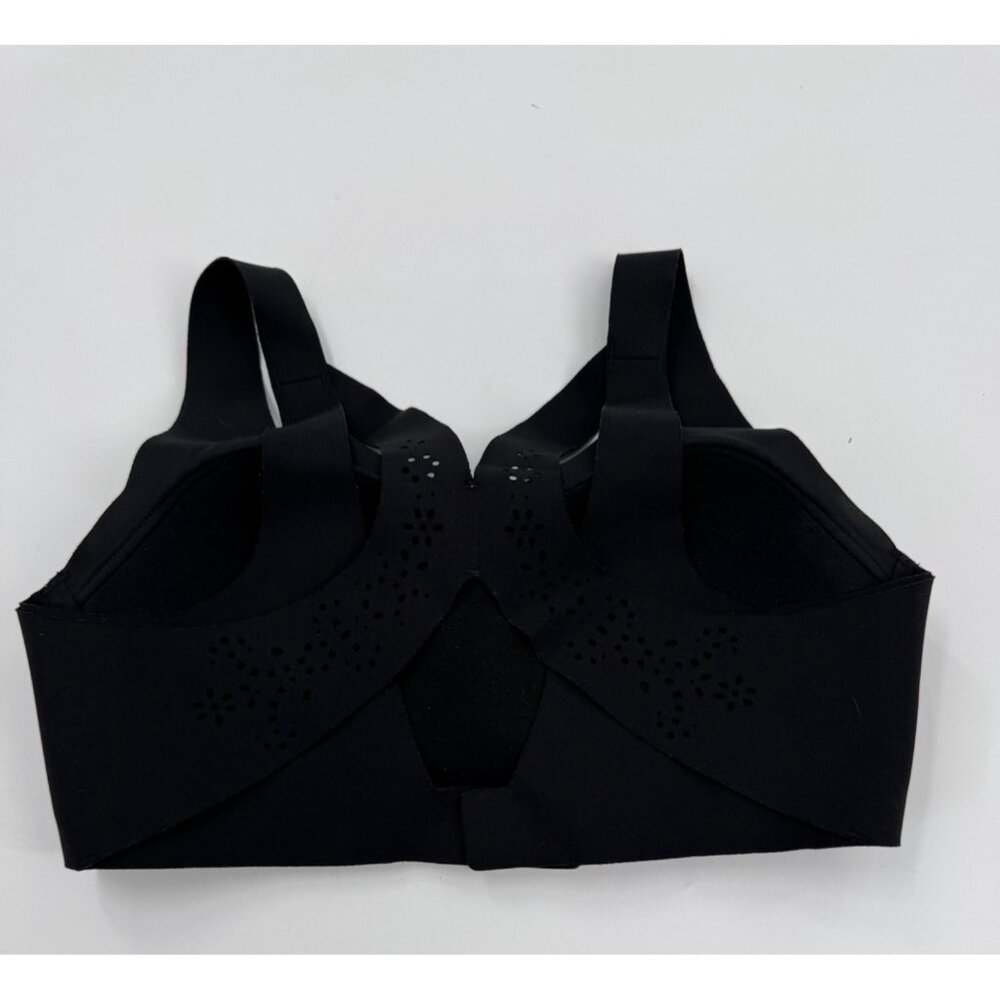 Victoria Sport Black Laser-Cut Strappy Sports Bra 34B Seamless Design Womens Act - Picture 4 of 7